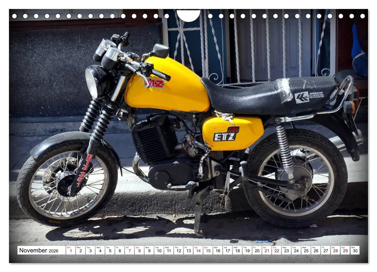Bild: 9783516565119 | The Legendary MZ (Wall Calendar 2026 DIN A4 landscape), CALVENDO 12...