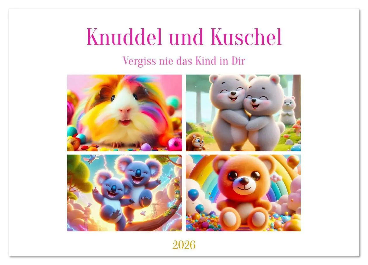 Cover: 9783516635119 | Knuddel und Kuschel (Wandkalender 2026 DIN A3 quer), CALVENDO...