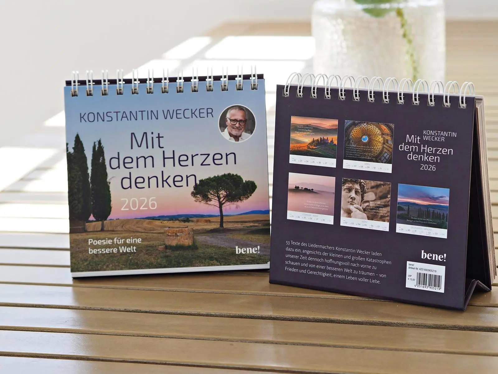 Bild: 4251693905219 | Wochenkalender 2026: Mit dem Herzen denken | Konstantin Wecker | 2026