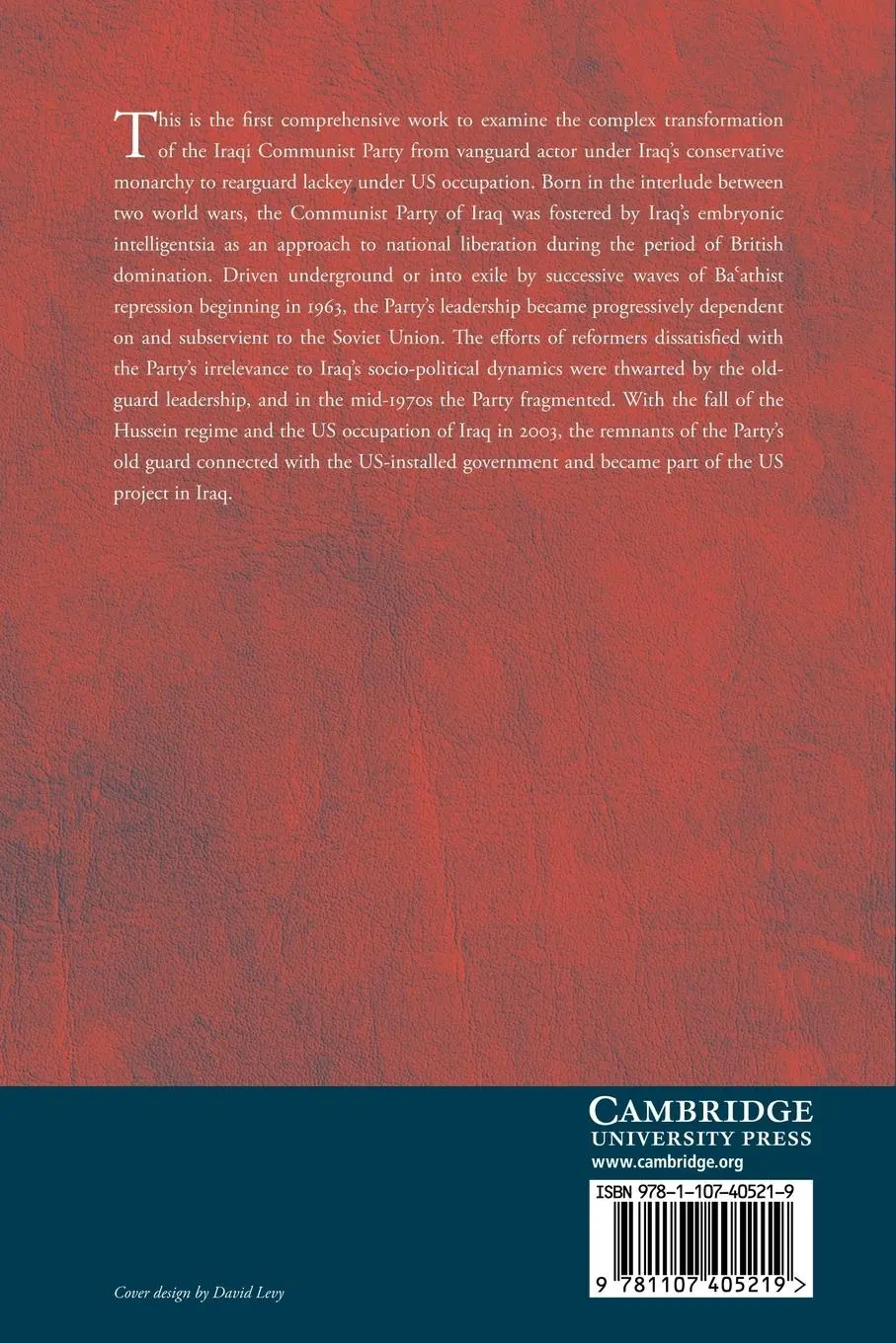 Rückseite: 9781107405219 | The Rise and Fall of the Communist Party of Iraq | Tareq Y. Ismael