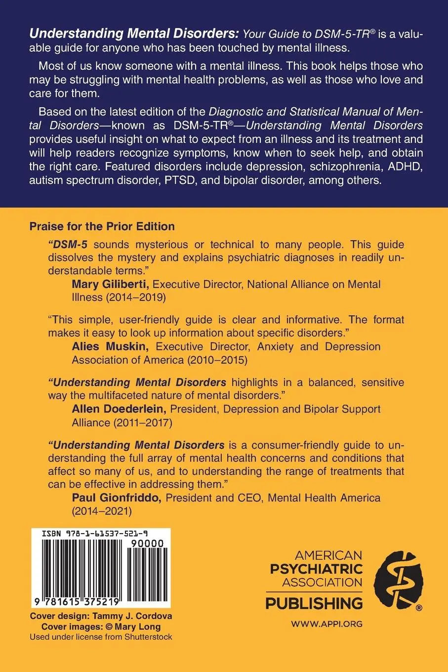 Rückseite: 9781615375219 | Understanding Mental Disorders | Your Guide to DSM-5-TR(R) | Buch