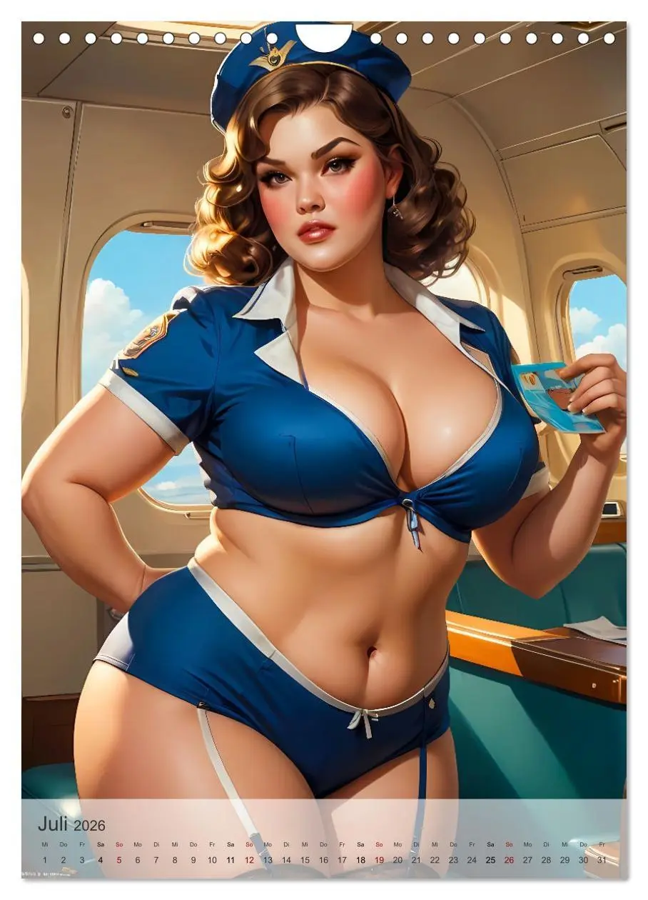 Bild: 9783516245219 | Pin-up Girls - Dralle Schönheiten (Wandkalender 2026 DIN A4 hoch),...