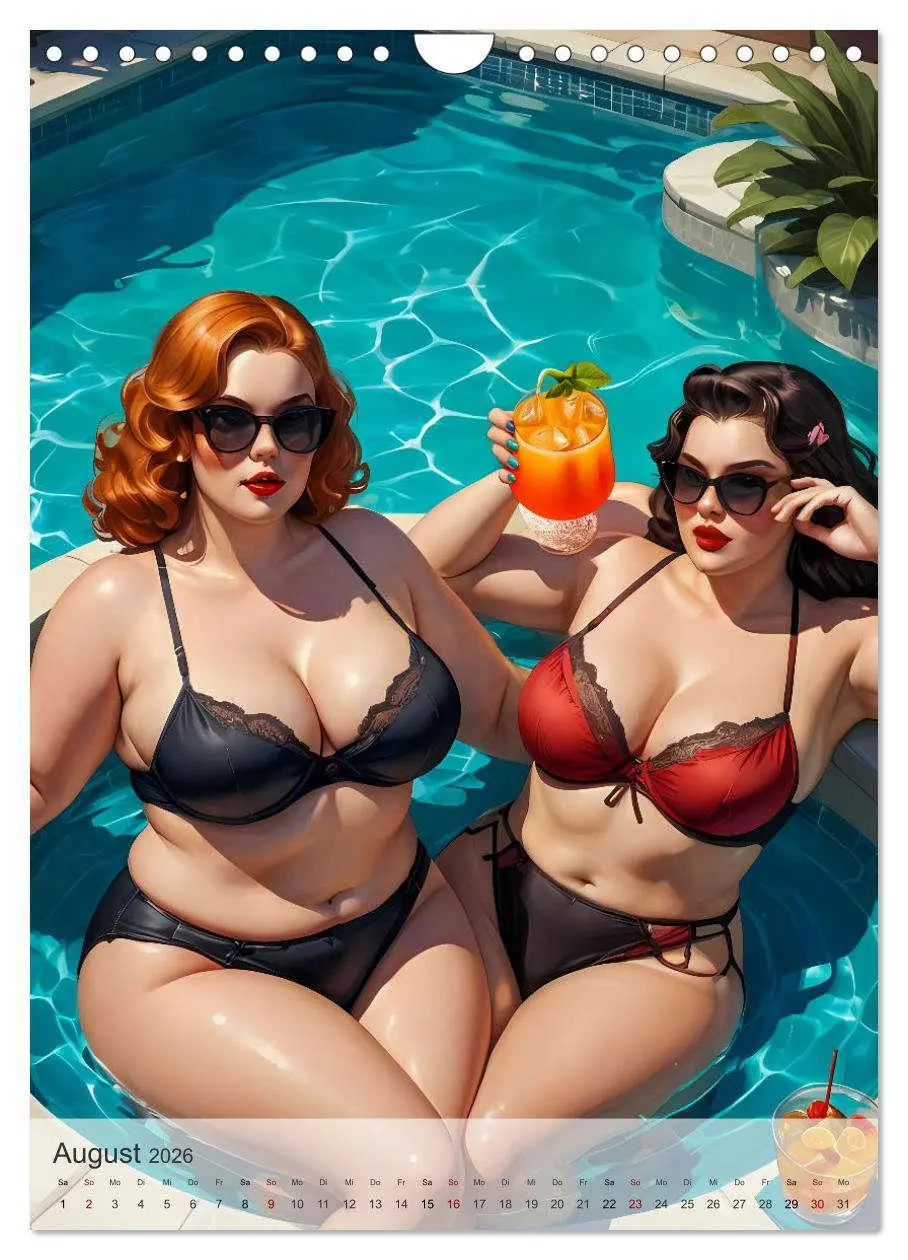 Bild: 9783516245219 | Pin-up Girls - Dralle Schönheiten (Wandkalender 2026 DIN A4 hoch),...