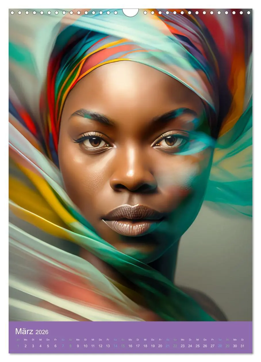 Bild: 9783516315219 | Afrikanische Frauen - Portraits im Stil der afrikanischen Kultur...