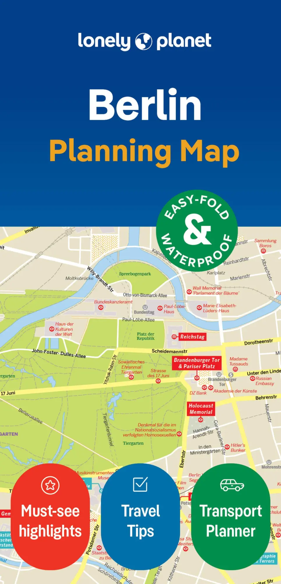 Cover: 9781787015319 | Lonely Planet Berlin City Map | (Land-)Karte | Lonely Planet City Map
