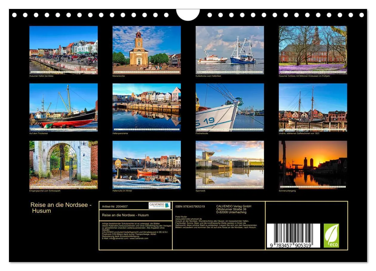 Bild: 9783457905319 | Reise an die Nordsee - Husum (Wandkalender 2026 DIN A4 quer),...
