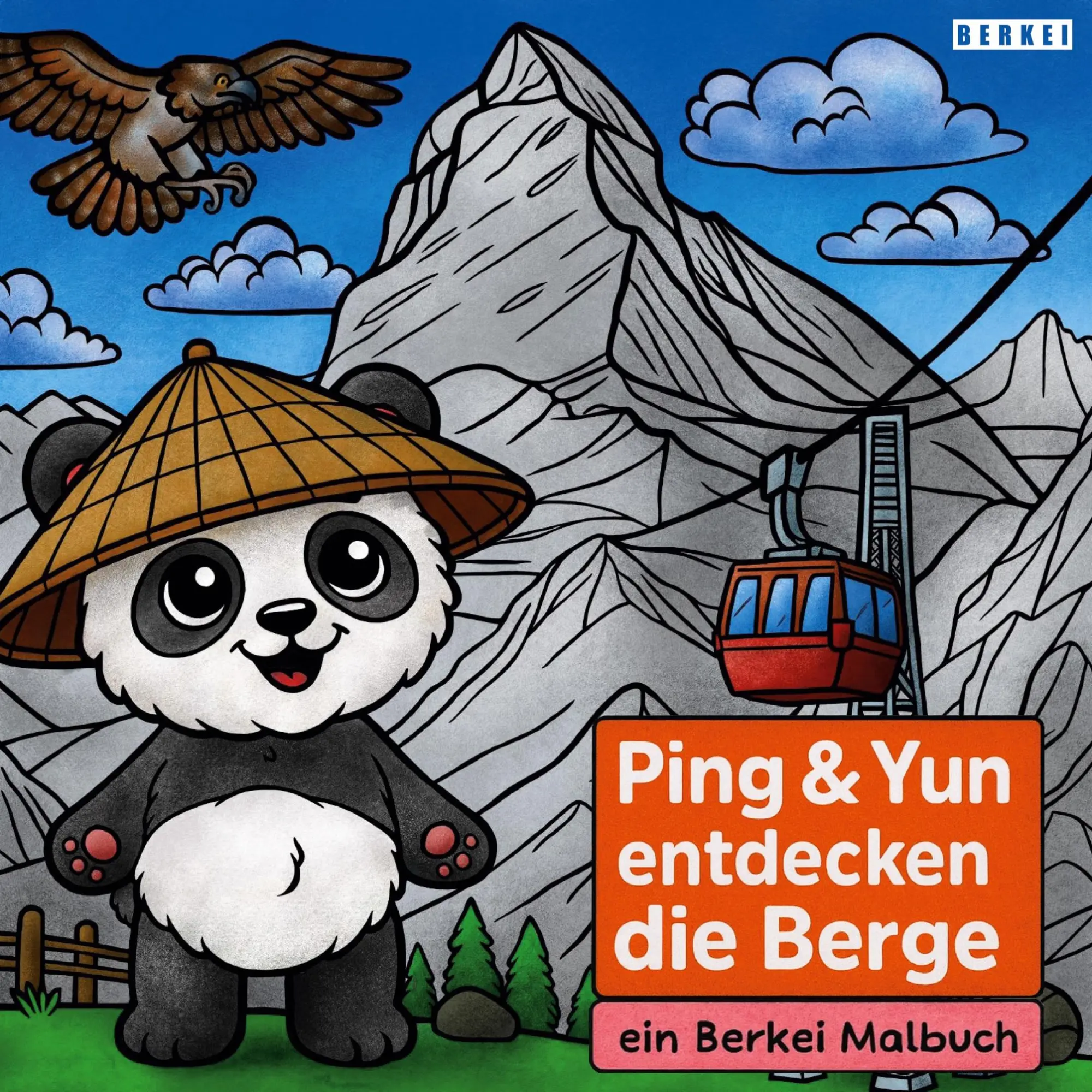 Cover: 9783695125319 | Ping &amp; Yun entdecken die Berge | Berkei Malbuch Nr. 1 | Hüfner (u. a.)