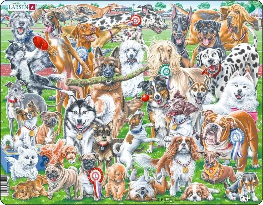 Cover: 7023852135419 | Puzzle - Süße und verspielte Hunde (Selfie/Gruppenbild) | Spiel | 2024
