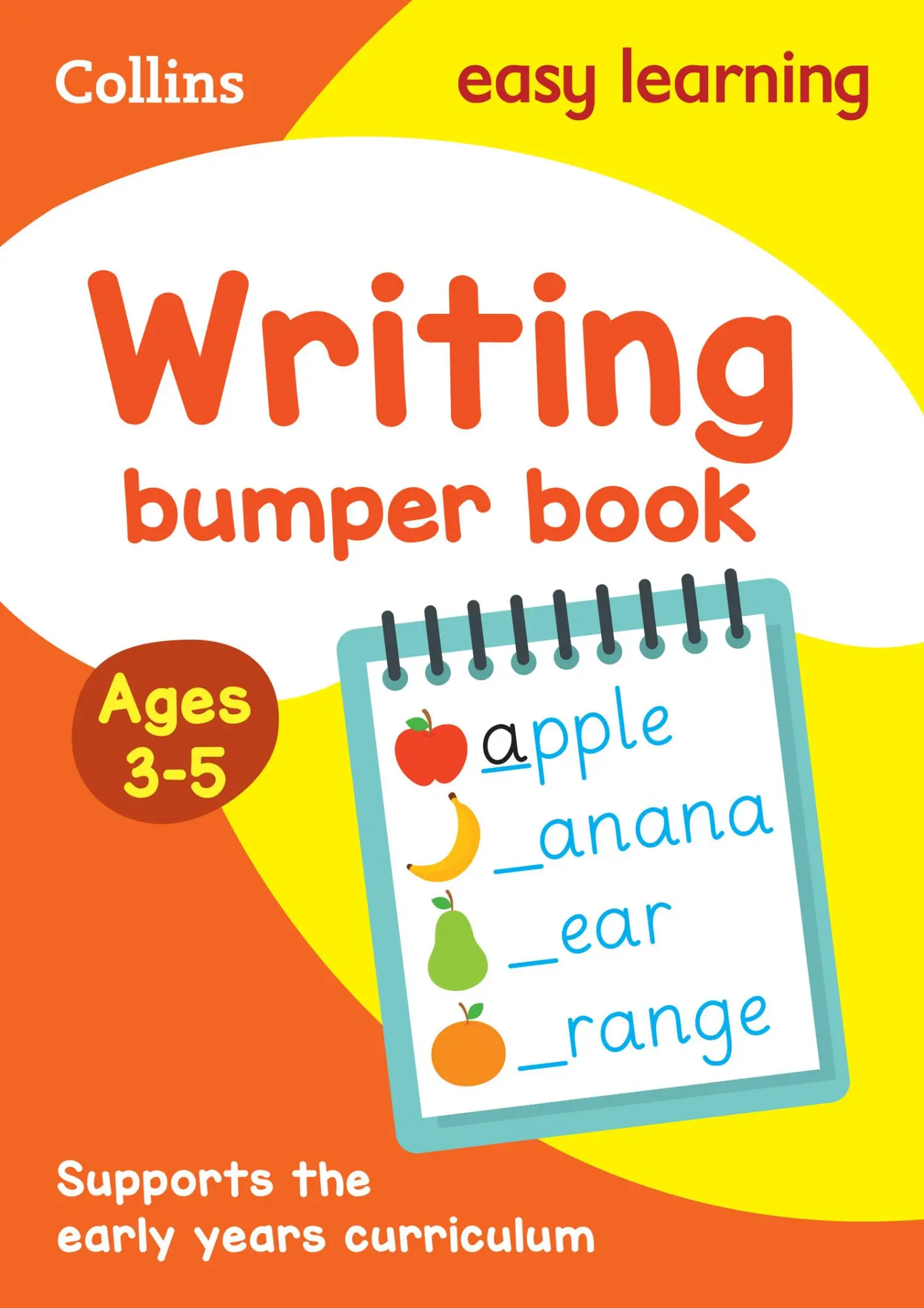 Cover: 9780008275419 | Writing Bumper Book Ages 3-5 | Ideal for Home Learning | Learning