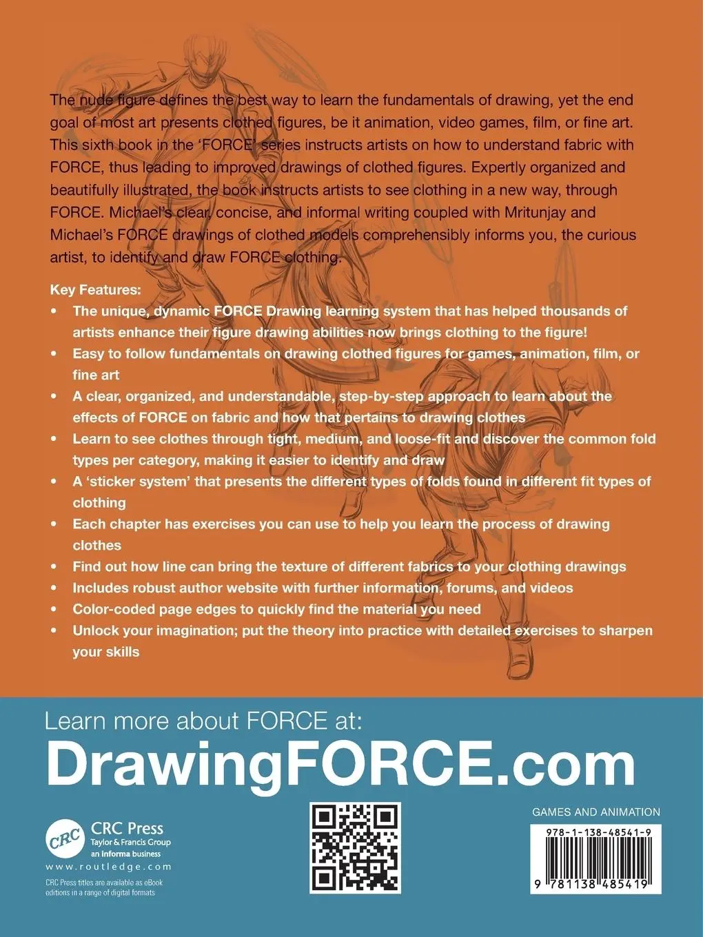Rückseite: 9781138485419 | FORCE Fabric | How to Draw Clothes | Mike Mattesi | Taschenbuch | 2023