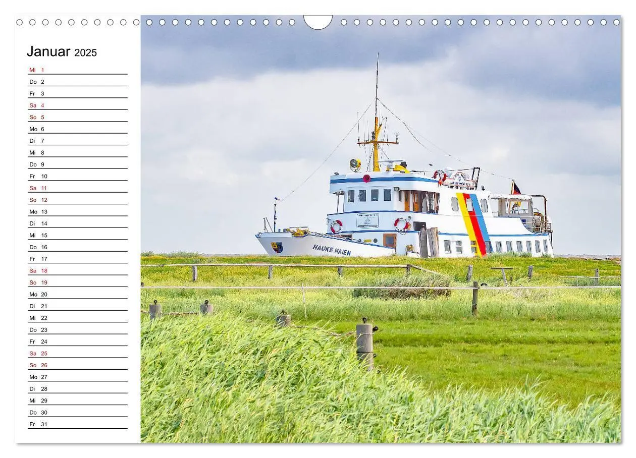 Bild: 9783435115419 | Hallig Hooge - Romantik Pur (Wandkalender 2025 DIN A3 quer),...