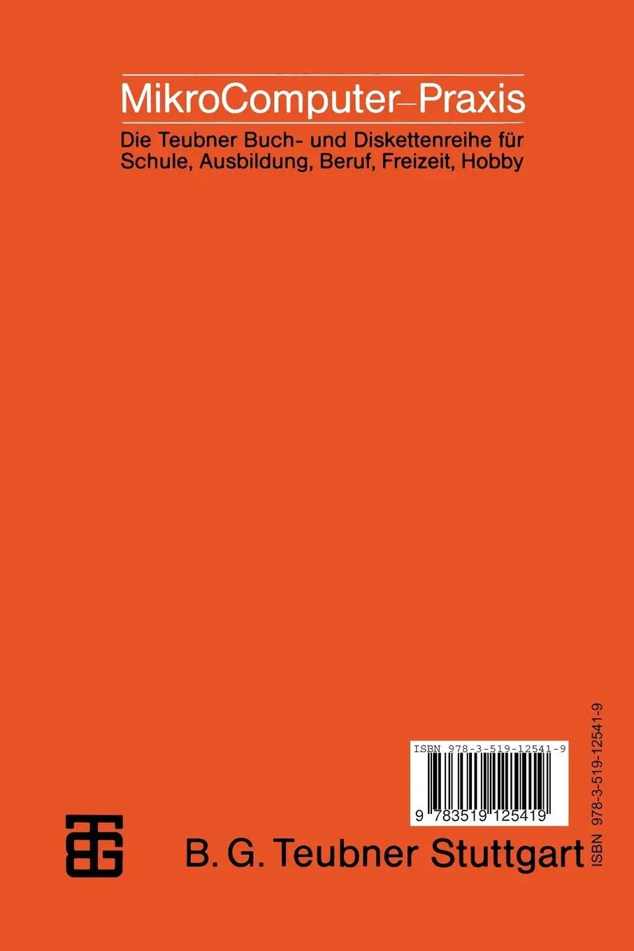Rückseite: 9783519125419 | Problemlösen mit PROLOG | Michael Hanus | Taschenbuch | 224 S. | 1987