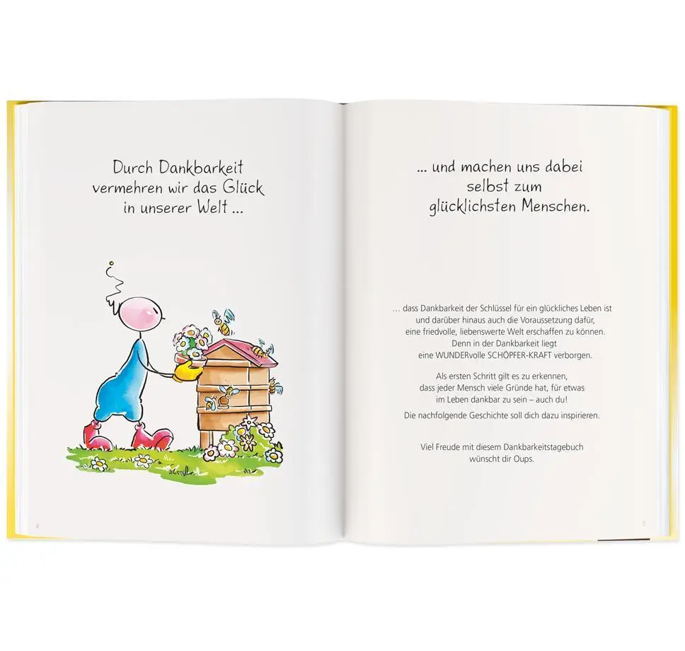 Bild: 9783903175419 | Oups Dankbarkeit macht glücklich | Das Dankbarkeits-Tagebuch | Buch