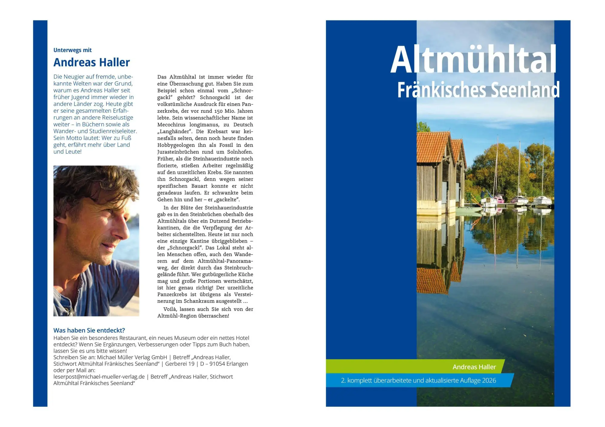 Bild: 9783966855419 | MICHAEL MÜLLER Reiseführer Altmühltal | Andreas Haller | Taschenbuch