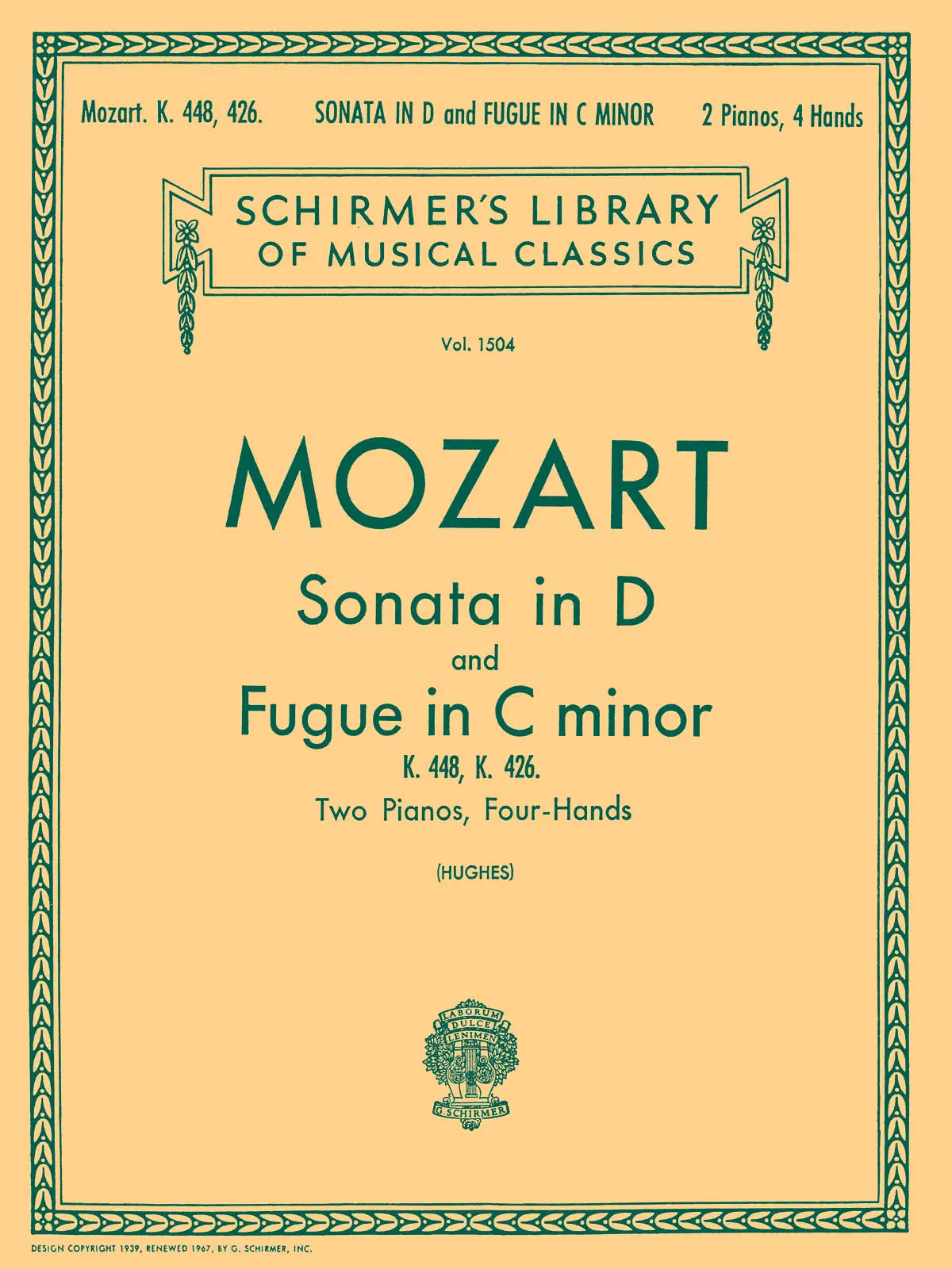 Cover: 73999905519 | Sonata in D (K.448) Fugue in C Minor (K.426) | Wolfgang Amadeus Mozart