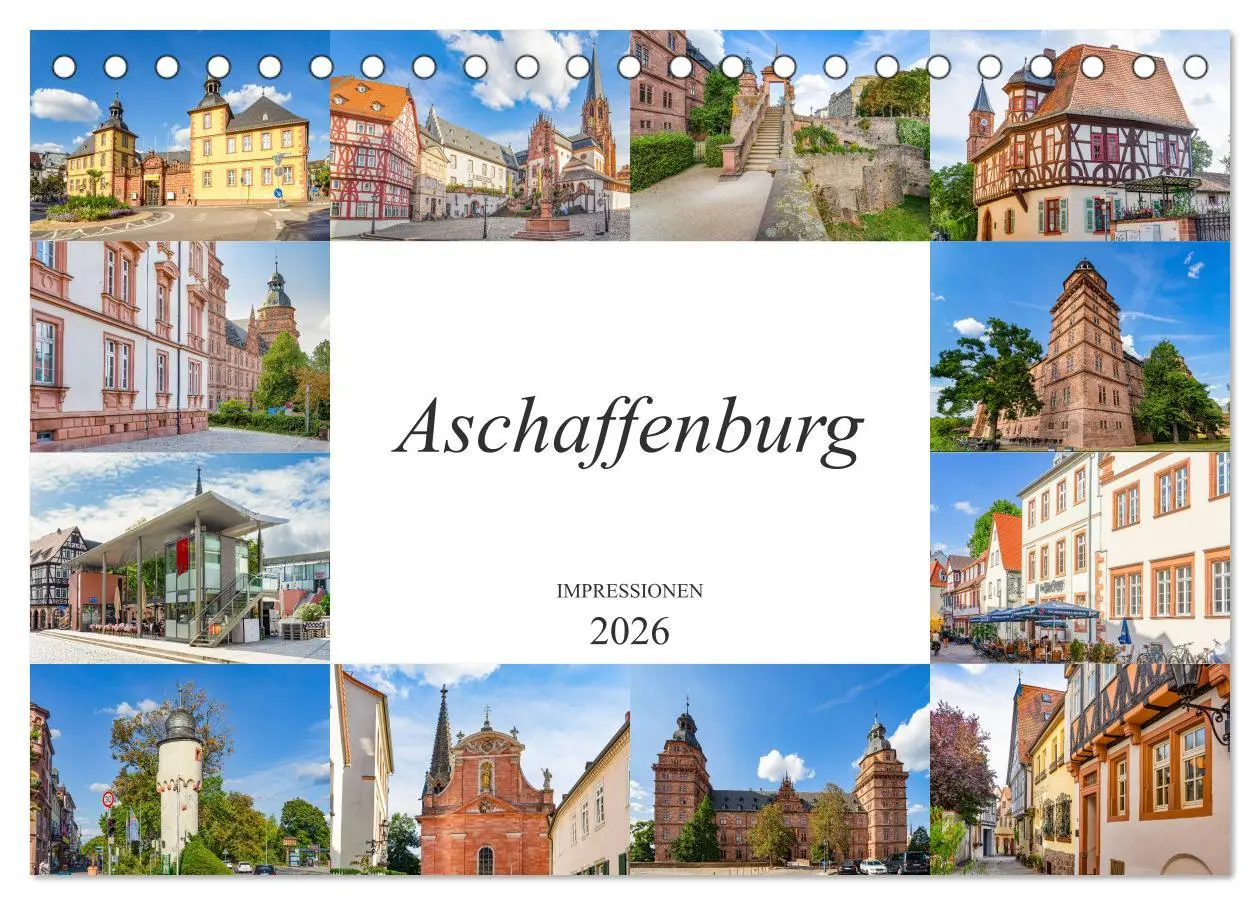 Cover: 9783457675519 | Aschaffenburg Impressionen (Tischkalender 2026 DIN A5 quer),...