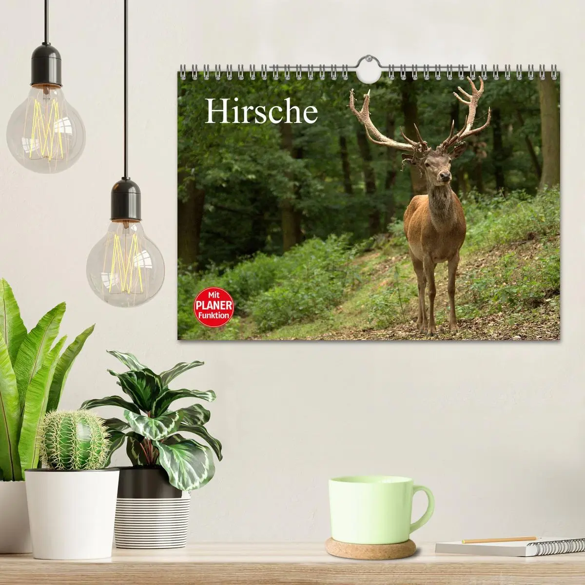 Bild: 9783457985519 | Hirsche (Wandkalender 2026 DIN A4 quer), CALVENDO Monatskalender