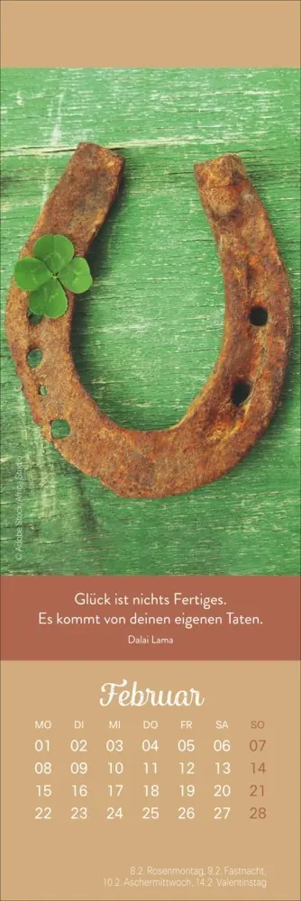 Bild: 9783756415519 | Tage voller Glück Lesezeichen &amp; Kalender 2027 | Kalender | Geblockt