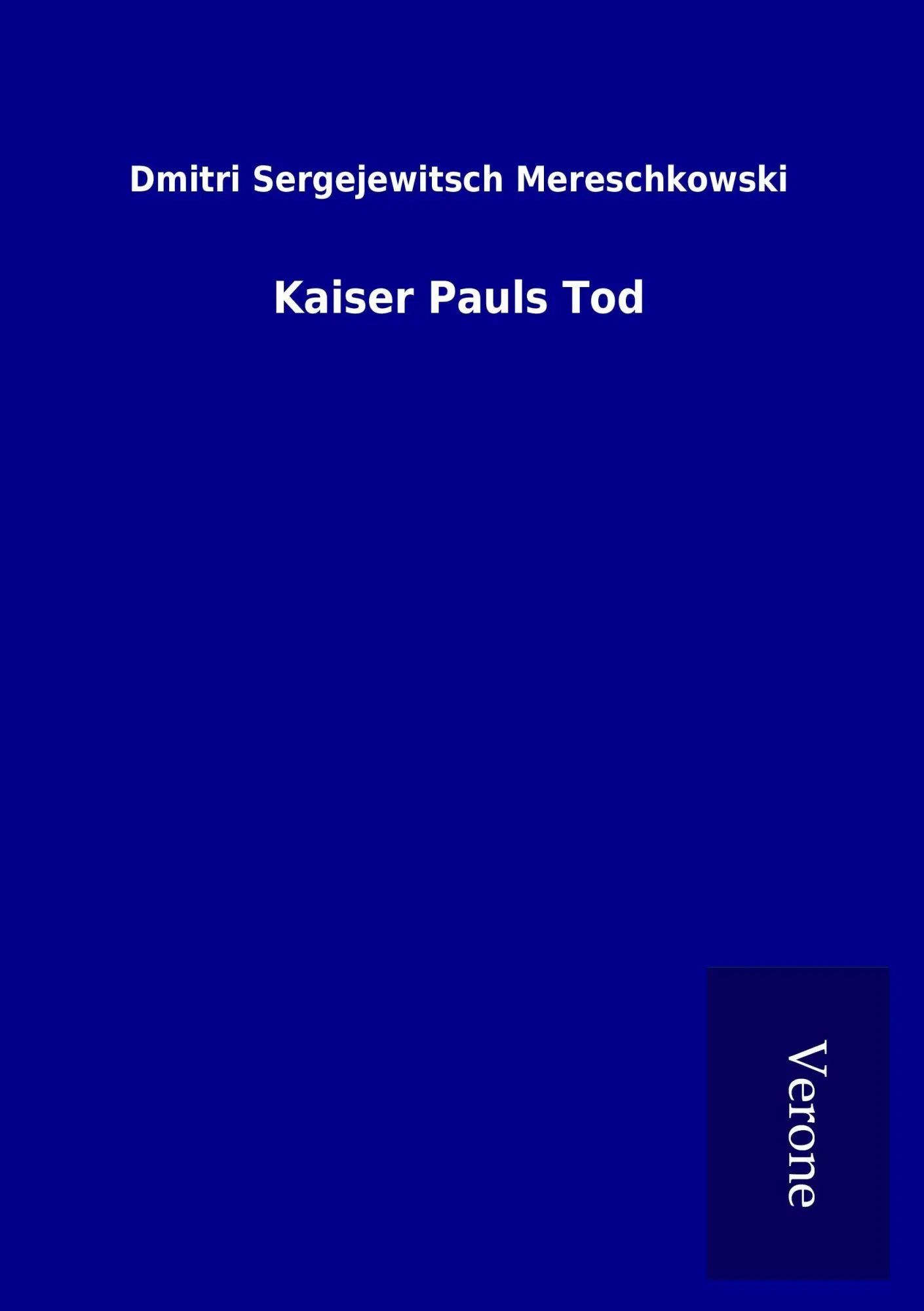 Cover: 9789925035519 | Kaiser Pauls Tod | Dmitri Sergejewitsch Mereschkowski | Taschenbuch