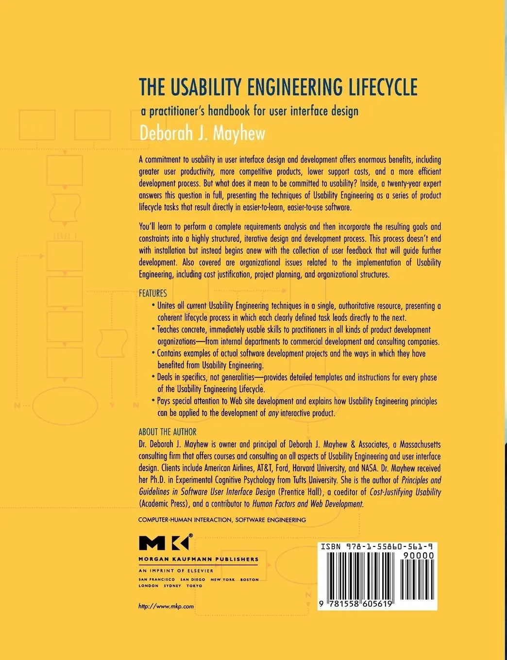 Rückseite: 9781558605619 | The Usability Engineering Lifecycle | Mayhew | Taschenbuch | Englisch