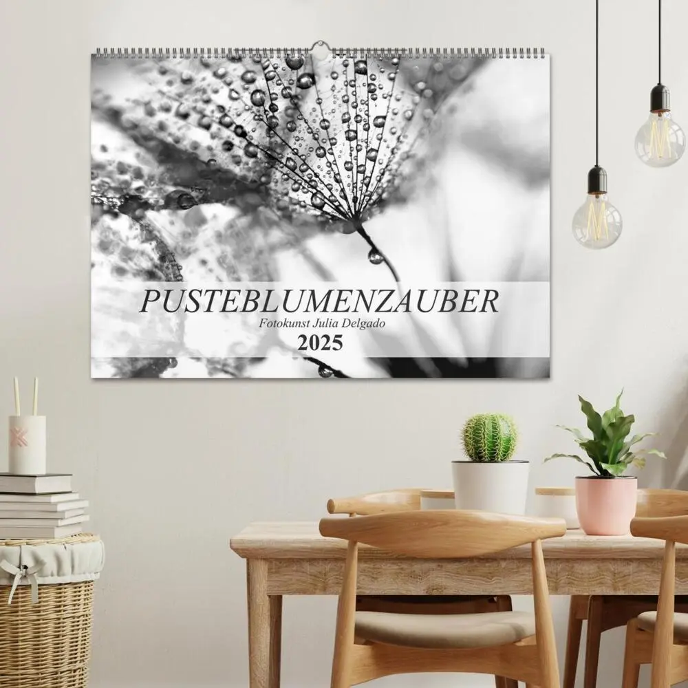 Bild: 9783435265619 | Pusteblumenzauber in schwarzweiß (Wandkalender 2025 DIN A2 quer),...