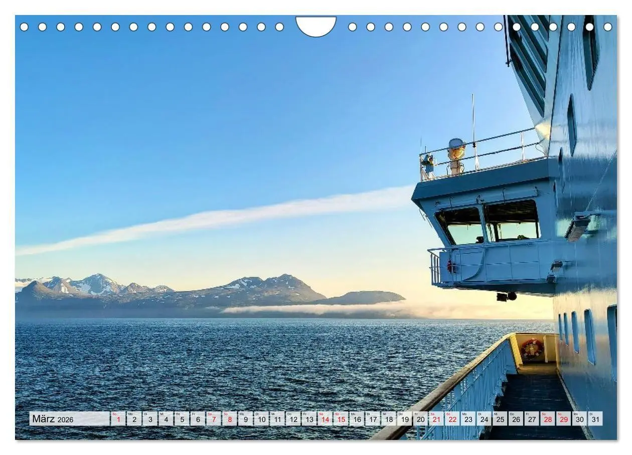 Bild: 9783516685619 | Mit Hurtigruten zum Nordkap (Wandkalender 2026 DIN A4 quer),...
