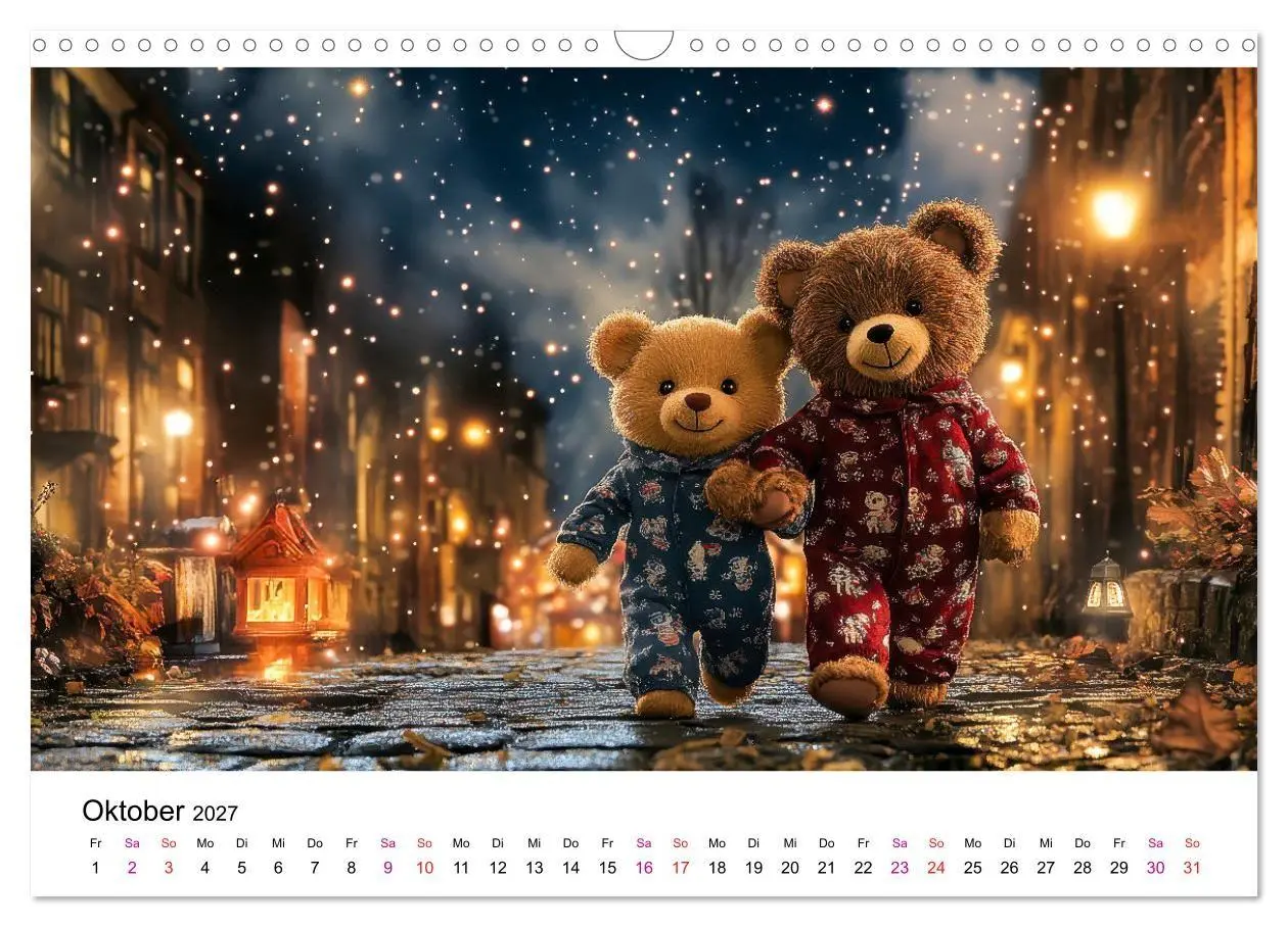 Bild: 9783516825619 | Teddys Welt - Bärenstark durchs Jahr (Wandkalender 2027 DIN A3...