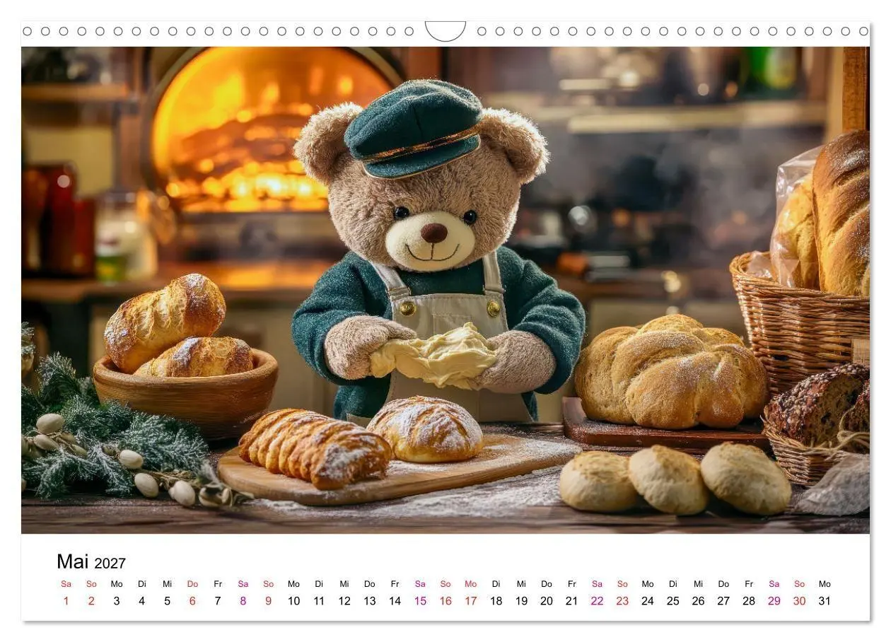 Bild: 9783516825619 | Teddys Welt - Bärenstark durchs Jahr (Wandkalender 2027 DIN A3...