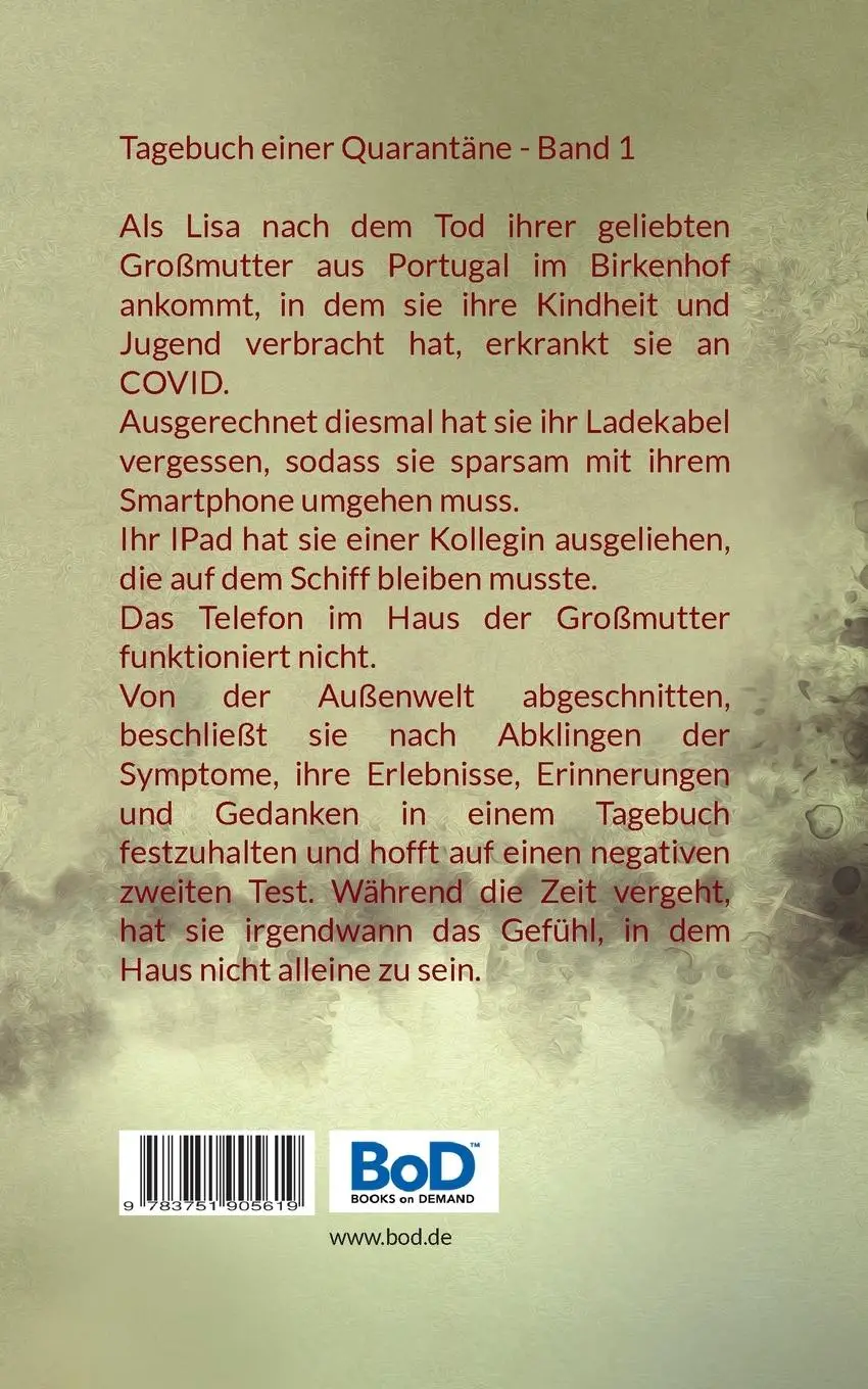 Rückseite: 9783751905619 | Alleine | Tagebuch einer Quarantäne | Klaus Biedermann | Taschenbuch