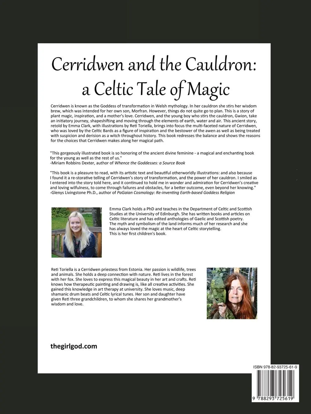 Rückseite: 9788293725619 | Cerridwen and the Cauldron | a Celtic Tale of Magic | Emma Clark