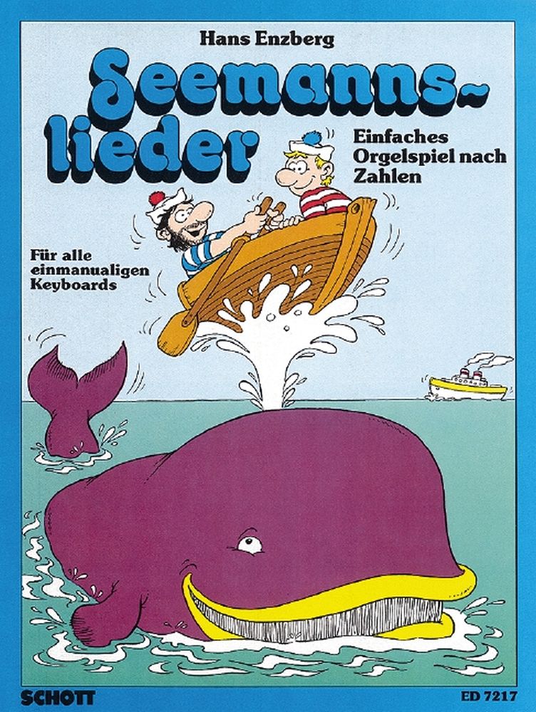 Cover: 9790001075619 | Seemannslieder | Einfaches Orgelspiel nach Zahlen | Hans Enzberg