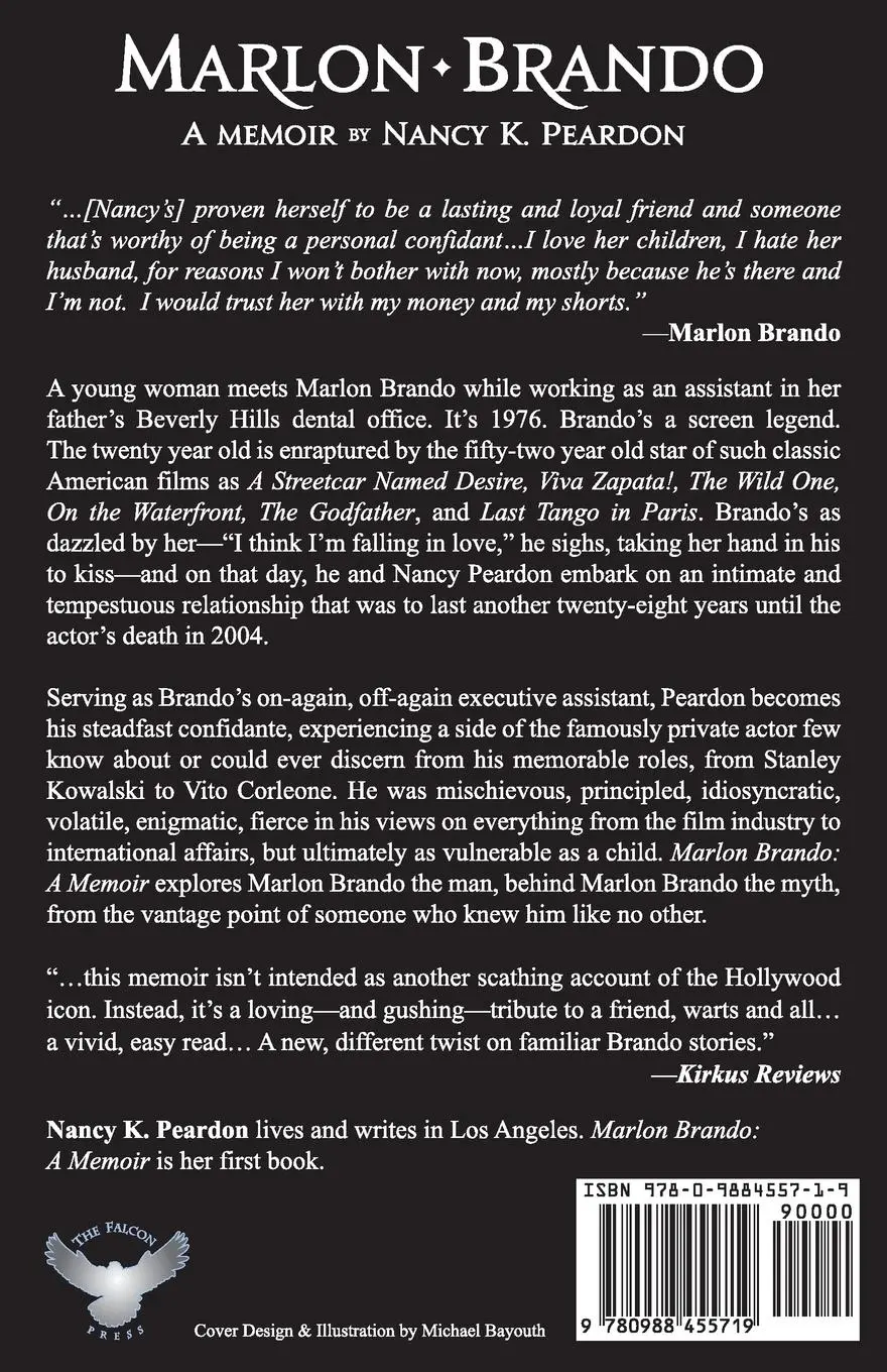 Rückseite: 9780988455719 | Marlon Brando | A Memoir | Nancy K. Peardon | Taschenbuch | Englisch