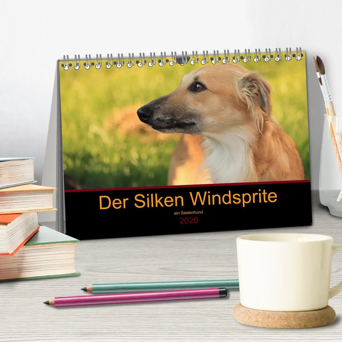 Bild: 9783457895719 | Der Silken Windsprite - ein Seelenhund (Tischkalender 2026 DIN A5...