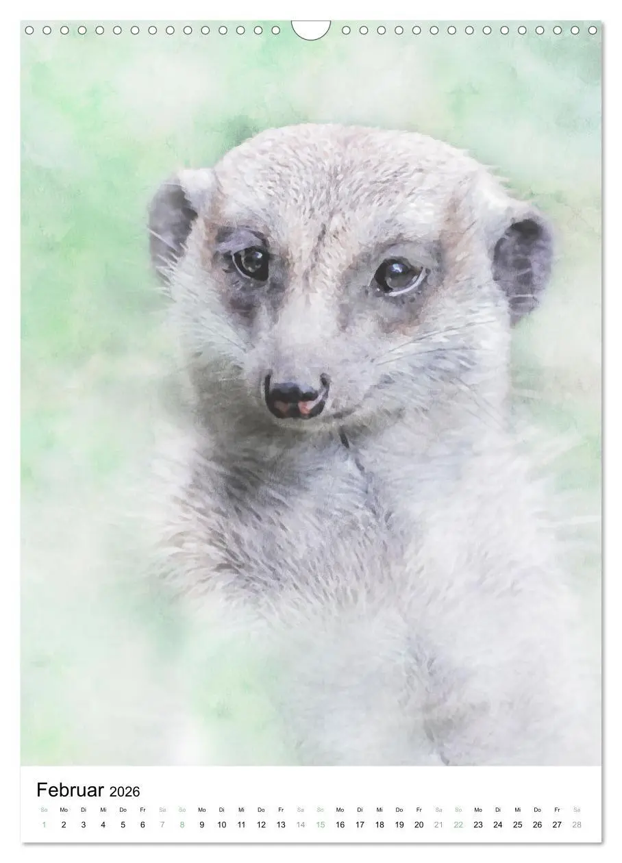 Bild: 9783516365719 | Afrikas Tierwelt - wie gemalt (Wandkalender 2026 DIN A3 hoch),...
