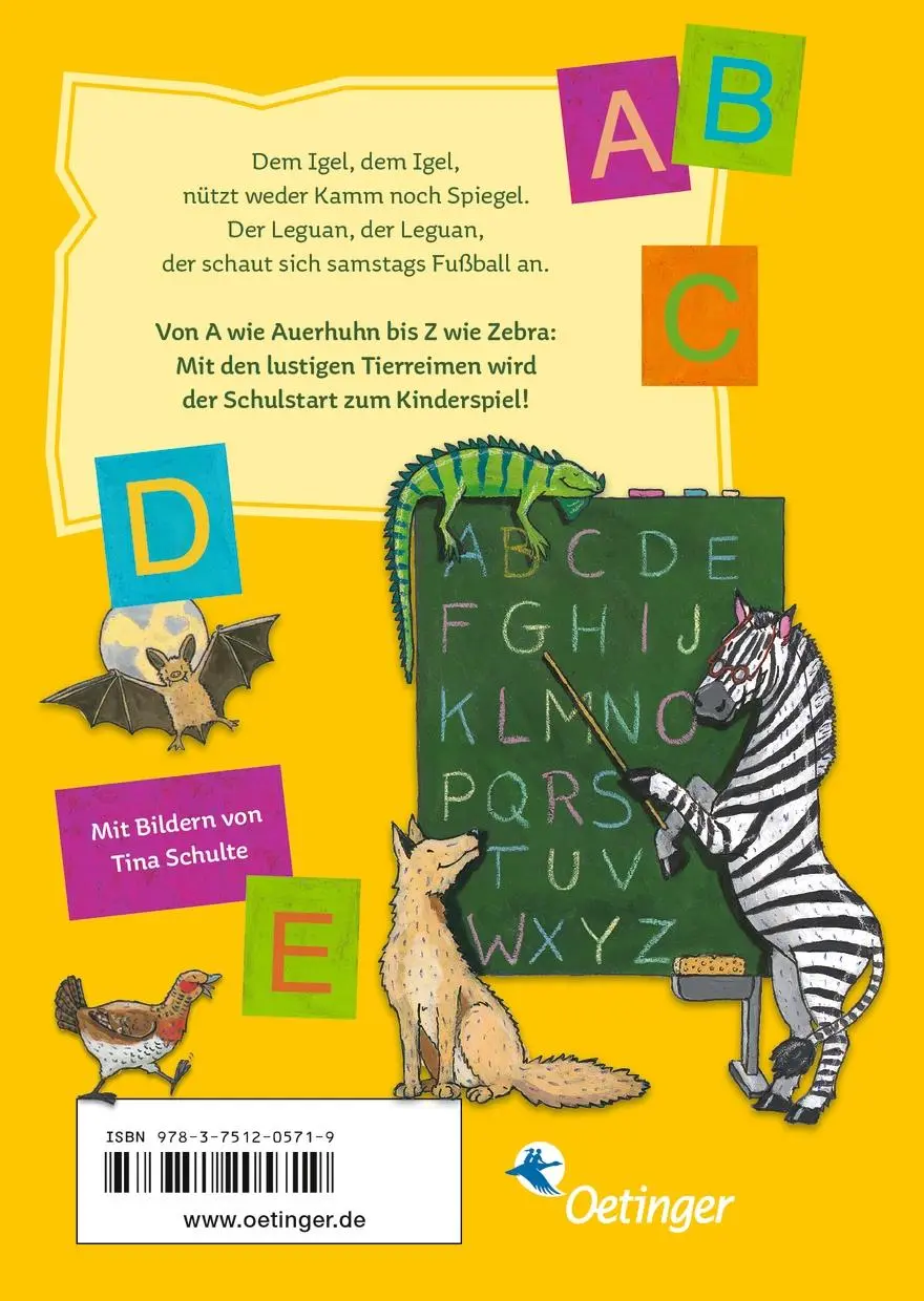 Rückseite: 9783751205719 | Das Tier-ABC | Mini-Ausgabe für die Schultüte | Paul Maar | Buch