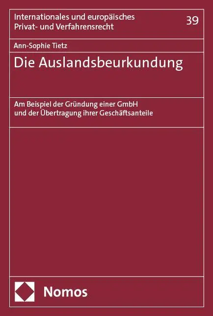 Die Auslandsbeurkundung