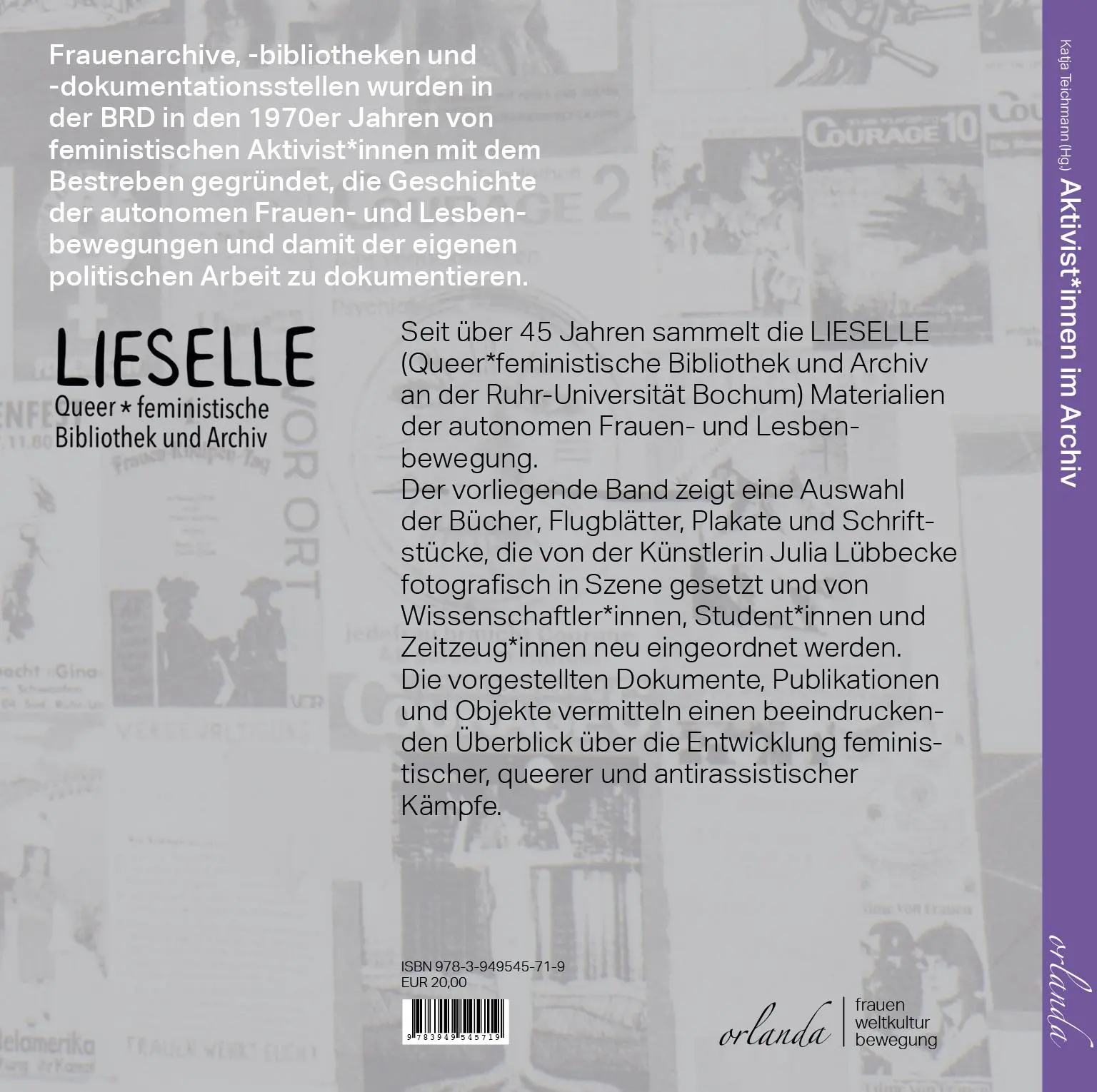 Rückseite: 9783949545719 | Aktivist*innen im Archiv | Katja Teichmann | Taschenbuch | 130 S.