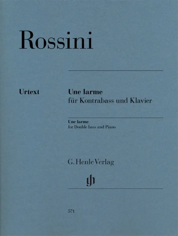 Cover: 9790201805719 | Gioachino Rossini - Une larme für Kontrabass und Klavier | Glöckler