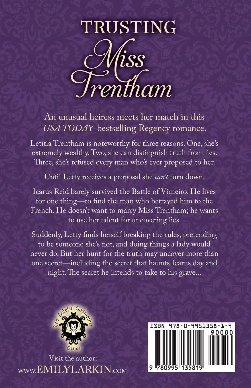 Rückseite: 9780995135819 | Trusting Miss Trentham | Emily Larkin | Taschenbuch | Englisch | 2020