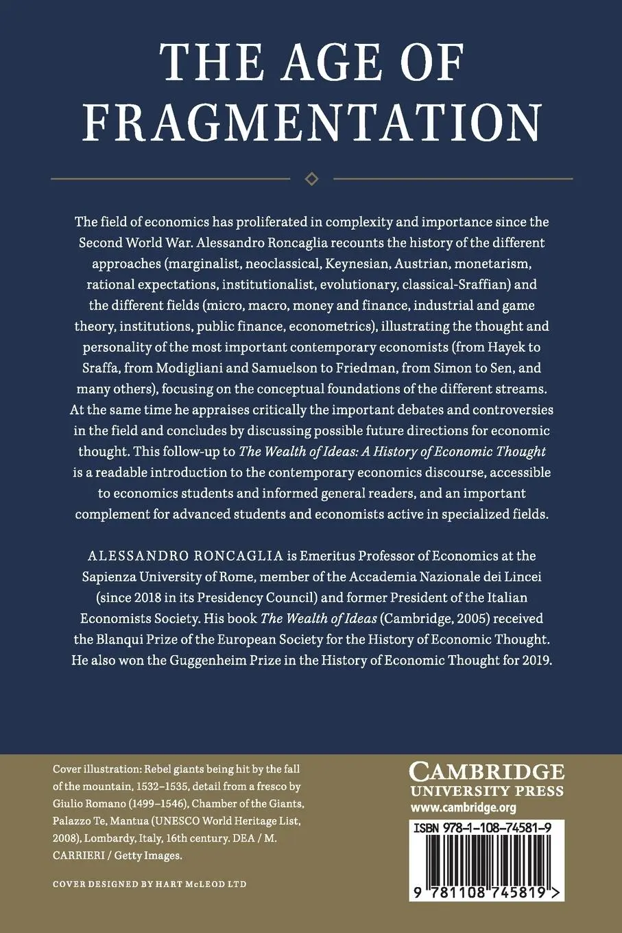 Rückseite: 9781108745819 | The Age of Fragmentation | A History of Contemporary Economic Thought