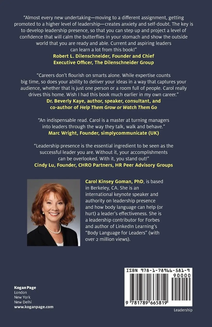 Rückseite: 9781789665819 | Stand Out | How to Build Your Leadership Presence | Carol Kinsey Goman
