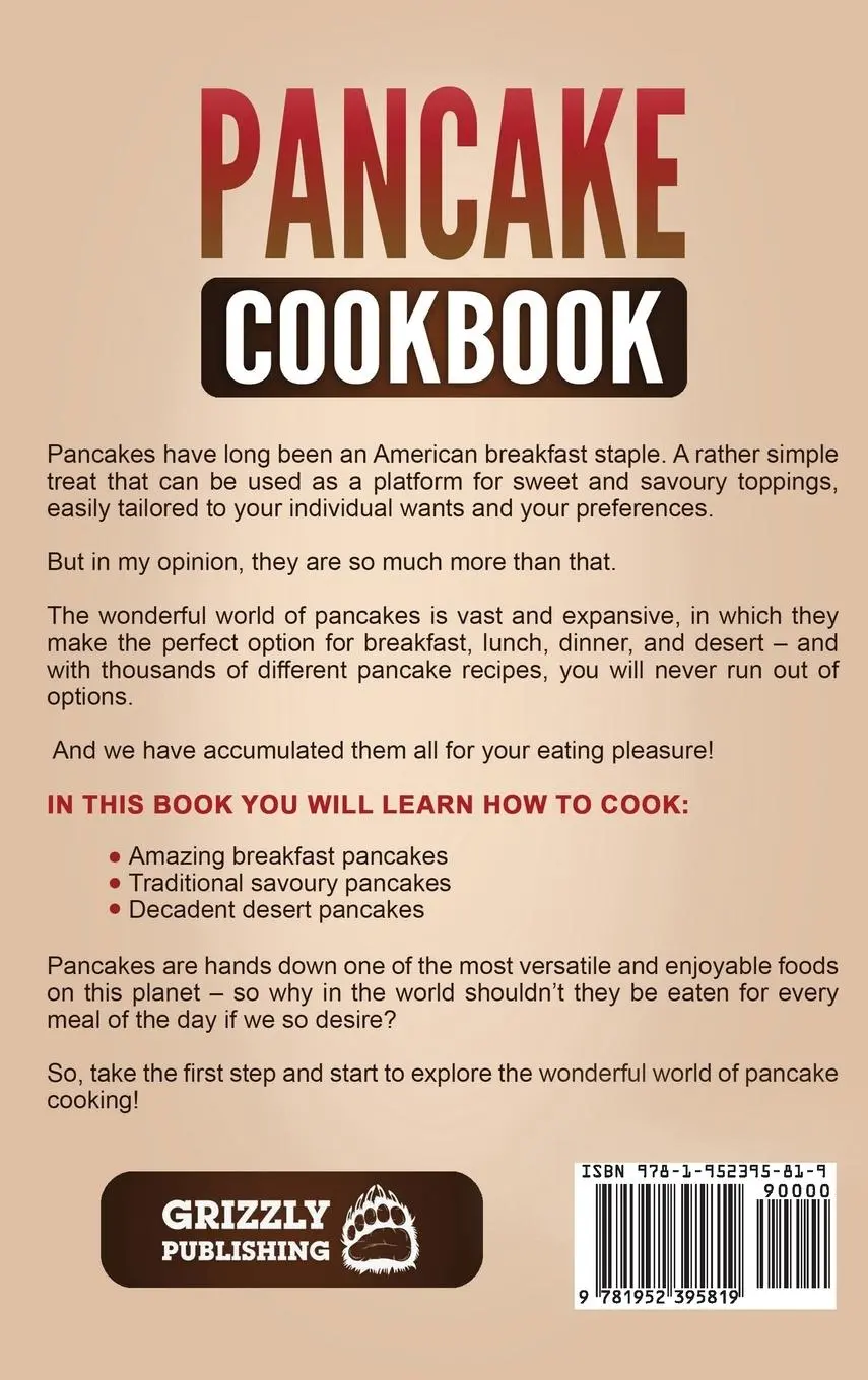 Rückseite: 9781952395819 | Pancake Cookbook | Delicious Pancake Recipes Made Easy | Publishing