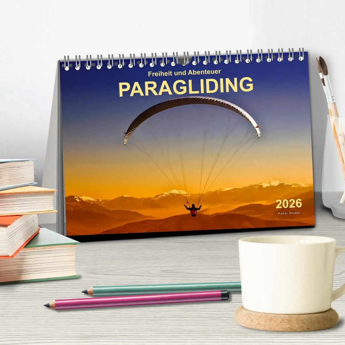 Bild: 9783457955819 | Freiheit und Abenteuer - Paragliding (Tischkalender 2026 DIN A5...