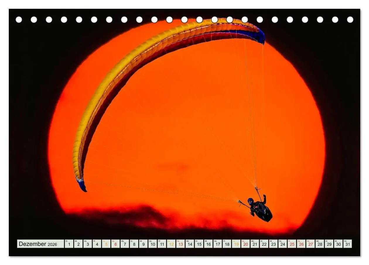 Bild: 9783457955819 | Freiheit und Abenteuer - Paragliding (Tischkalender 2026 DIN A5...