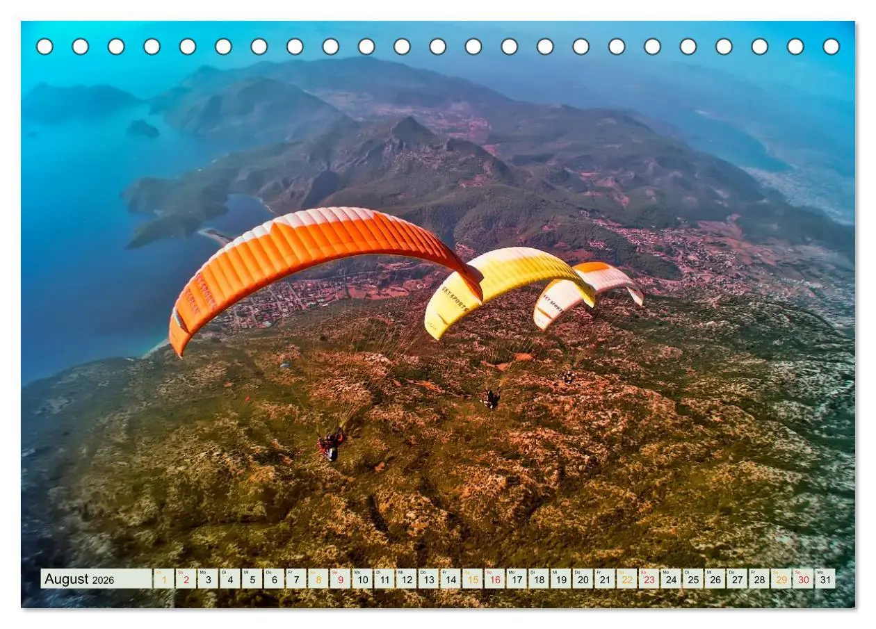Bild: 9783457955819 | Freiheit und Abenteuer - Paragliding (Tischkalender 2026 DIN A5...
