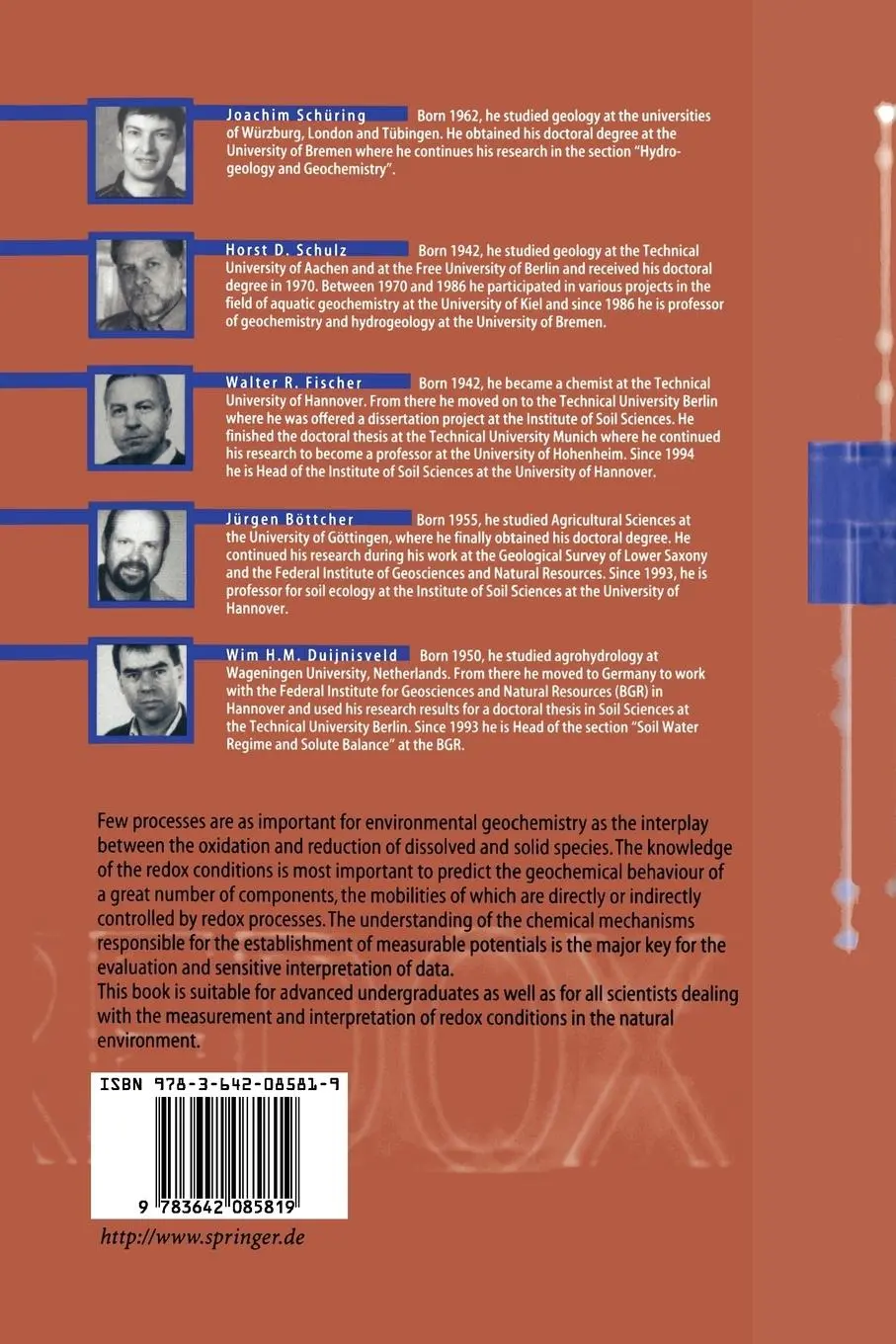Rückseite: 9783642085819 | Redox | Fundamentals, Processes and Applications | J. Schüring (u. a.)