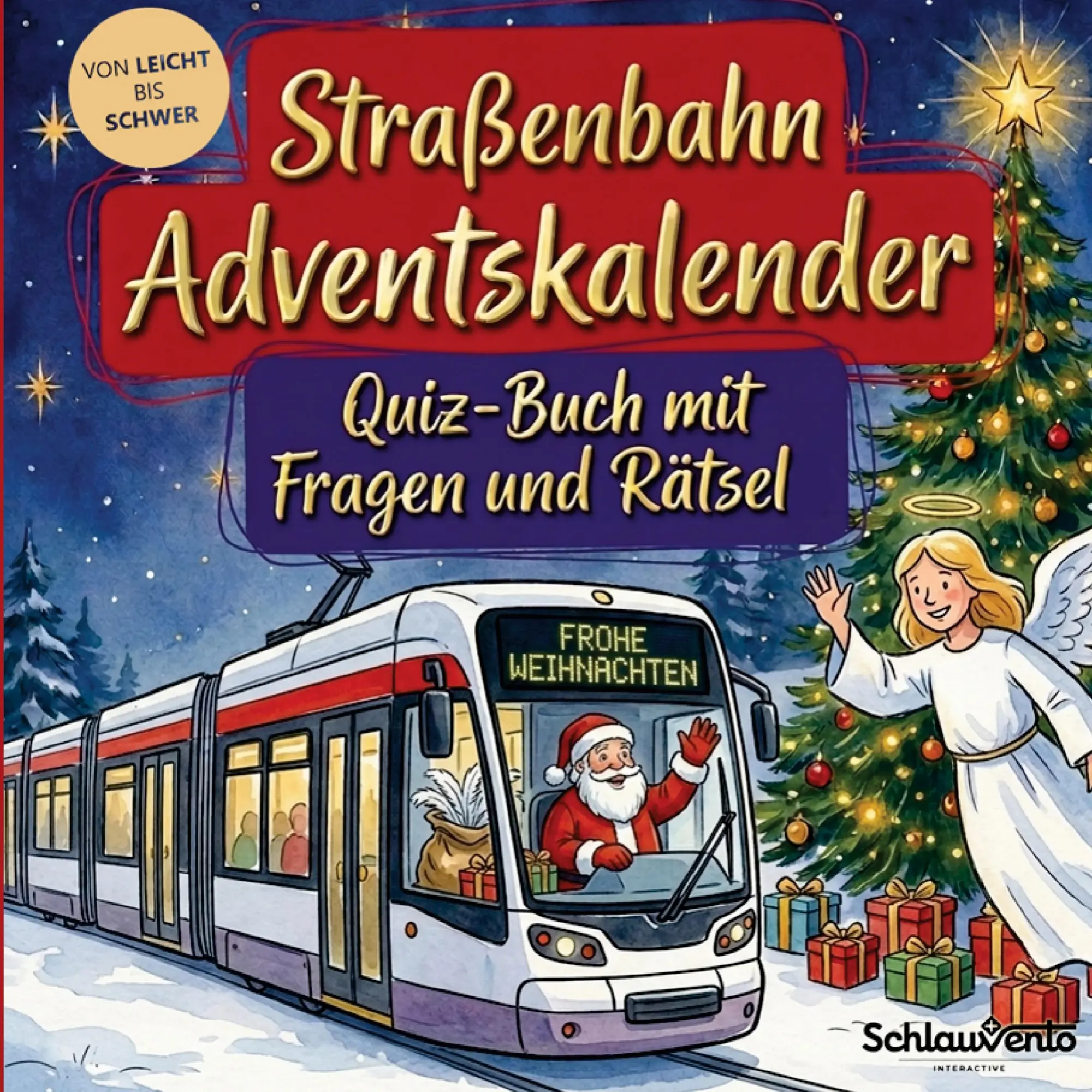 Cover: 9783693195819 | Straßenbahn-Adventskalender: Quiz-Buch mit Fragen und Rätsel | Buch