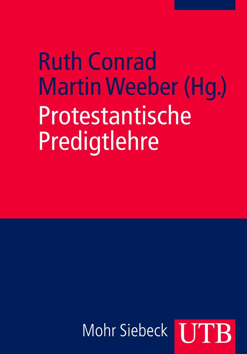 Cover: 9783825235819 | Protestantische Predigtlehre | Eine Darstellung in Quellen | Conrad