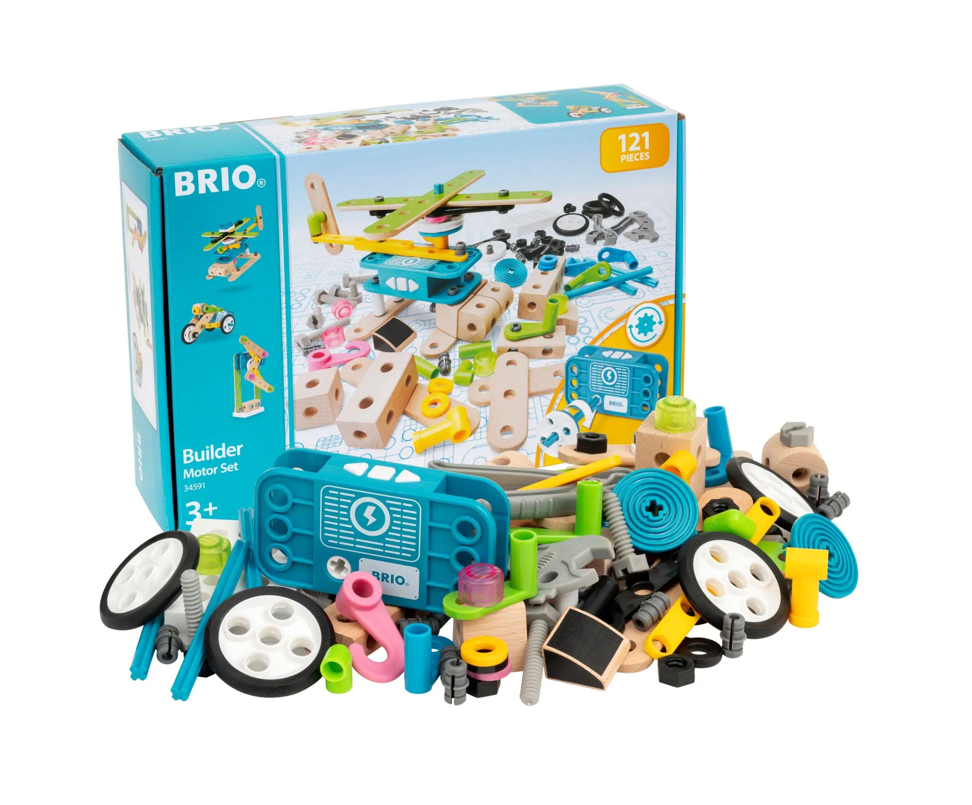 Bild: 7312350345919 | BRIO Builder 34591 Motor-Konstruktionsset 120 tlg. - Umfangreiches...