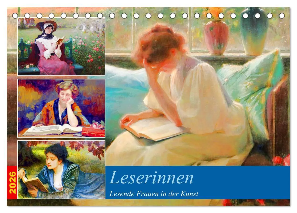 Cover: 9783457495919 | Leserinnen (Tischkalender 2026 DIN A5 quer), CALVENDO Monatskalender